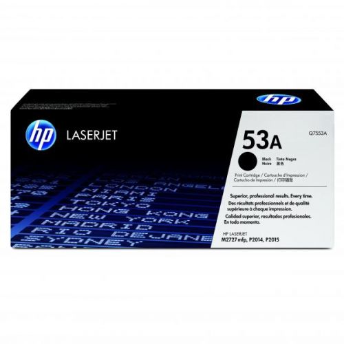 HP originál toner Q7553A, black, 3000str., HP 53A, HP LaserJet P2010, P2015