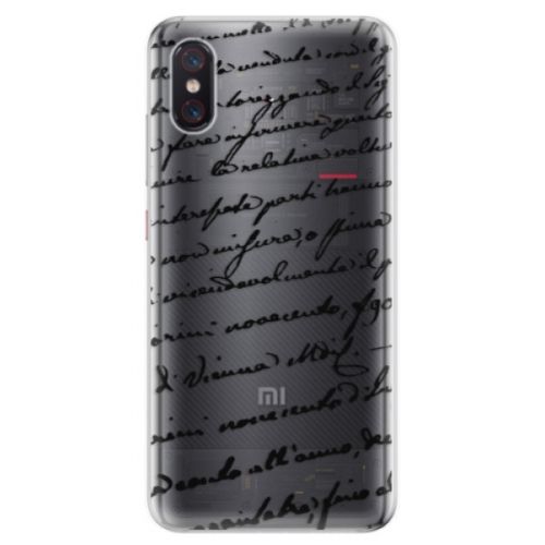 Odolné silikonové pouzdro iSaprio - Handwriting 01 - black - Xiaomi Mi 8 Pro