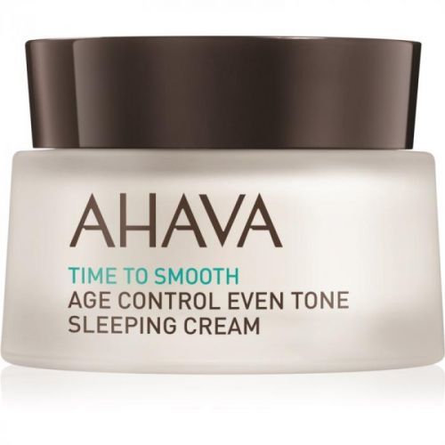 Ahava Time To Smooth rozjasňujúci nočný krém proti prvým známkam starnutia pleti 50 ml
