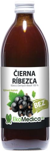 EkoMedica Čierna ríbezľa 100% 500 ml 500 ml