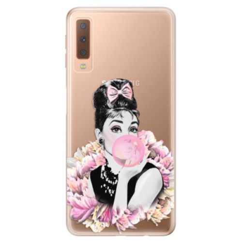Odolné silikónové puzdro iSaprio - Pink Bubble - Samsung Galaxy A7 (2018)