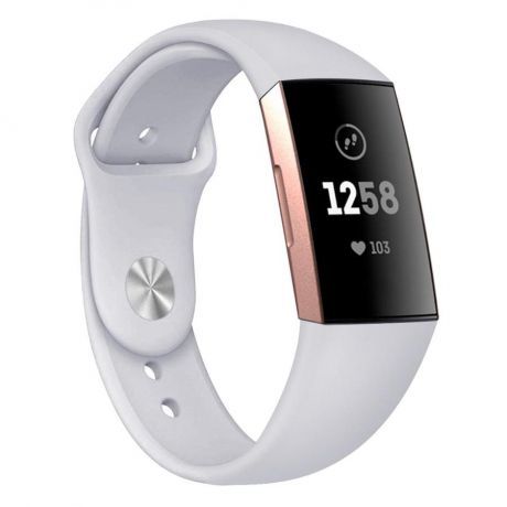 Fitbit Charge 3 Silicone (Large) remienok, Gray