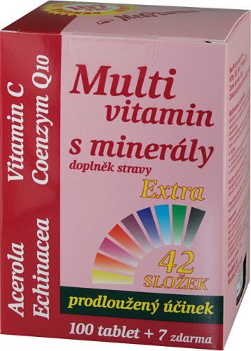 MedPharma Multivitamín s minerálmi + extra C 107 tablet