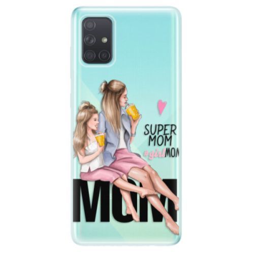 Odolné silikónové puzdro iSaprio - Milk Shake - Blond - Samsung Galaxy A71