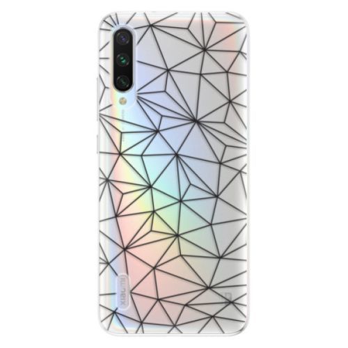 Odolné silikónové puzdro iSaprio - Abstract Triangles 03 - black - Xiaomi Mi A3