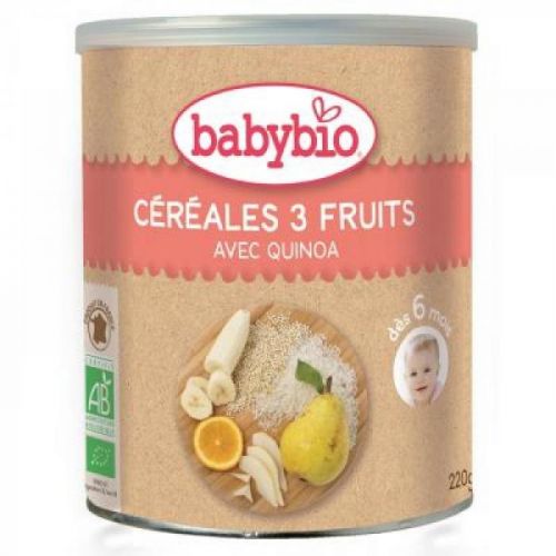 BABYBIO nemliečna rýžovoquinoová kaša s ovocím 220 g