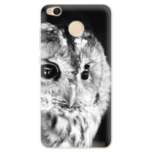 Odolné silikónové puzdro iSaprio - BW Owl - Xiaomi Redmi 4X