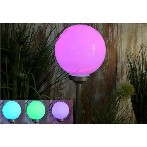 45NV LAMPA SOLARNA 4LED BY-131582 KULA BIAŁA 30 RGB