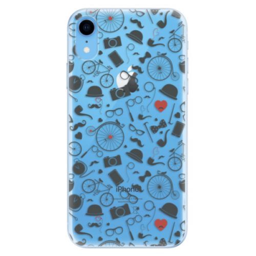 Odolné silikónové puzdro iSaprio - Vintage Pattern 01 - black - iPhone XR