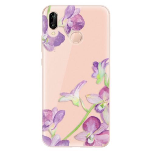 Odolné silikónové puzdro iSaprio - Purple Orchid - Huawei P20 Lite