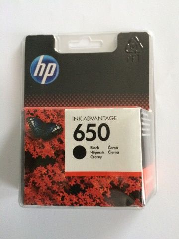 HP originál ink CZ101AE, HP 650, black, blister, 360str., HP Deskjet Ink Advantage 2515 AiO, 3515 e-Ai0, 3545