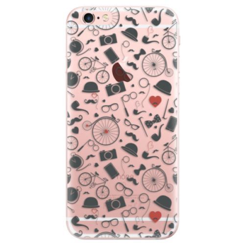 Odolné silikónové puzdro iSaprio - Vintage Pattern 01 - black - iPhone 6 Plus/6S Plus