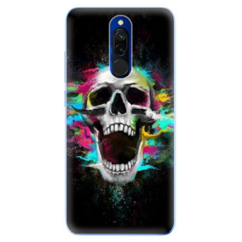 Odolné silikónové puzdro iSaprio - Skull in Colors - Xiaomi Redmi 8