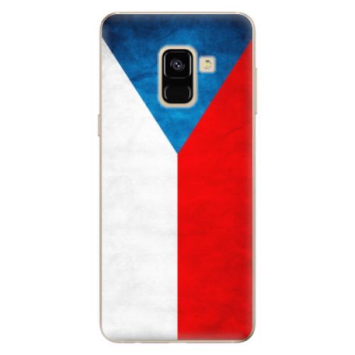 Odolné silikónové puzdro iSaprio - Czech Flag - Samsung Galaxy A8 2018