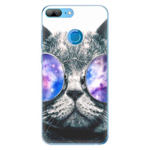 Odolné silikónové puzdro iSaprio - Galaxy Cat - Huawei Honor 9 Lite
