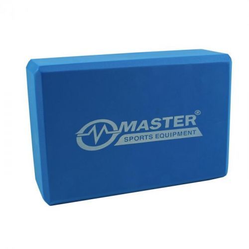 Jóga kocka MASTER Yoga Block 23 x 15 x 7,5 cm - modrá
