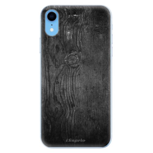 Odolné silikónové puzdro iSaprio - Black Wood 13 - iPhone XR