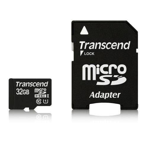 Transcend 32GB microSDHC Class10 U1 (s adaptérom) TS32GUSDU1
