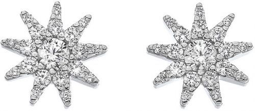 Hot Diamonds Trblietavé strieborné náušnice Emozioni Stella EE037