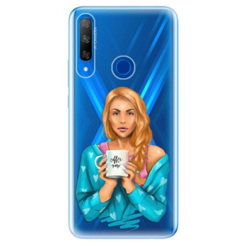 Odolné silikónové puzdro iSaprio - Coffe Now - Redhead - Huawei Honor 9X