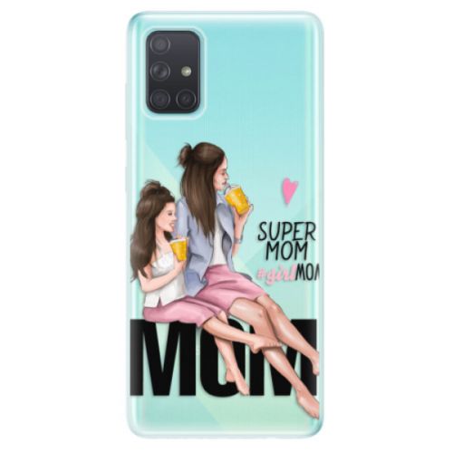 Odolné silikónové puzdro iSaprio - Milk Shake - Brunette - Samsung Galaxy A71