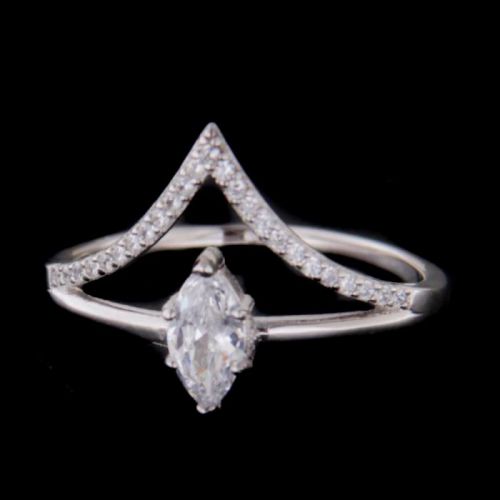 Strieborný prsteň 62670