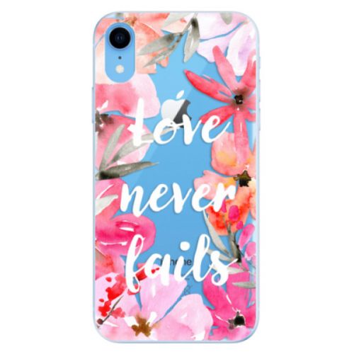 Odolné silikónové puzdro iSaprio - Love Never Fails - iPhone XR