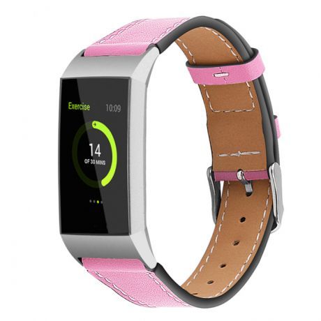 Fitbit Charge 3 Leather Italy (Small) remienok, Pink