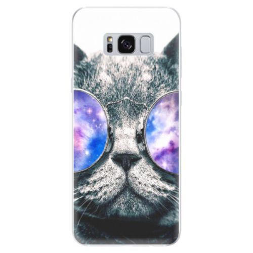 Odolné silikónové puzdro iSaprio - Galaxy Cat - Samsung Galaxy S8