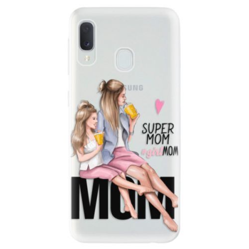 Odolné silikónové puzdro iSaprio - Milk Shake - Blond - Samsung Galaxy A20e