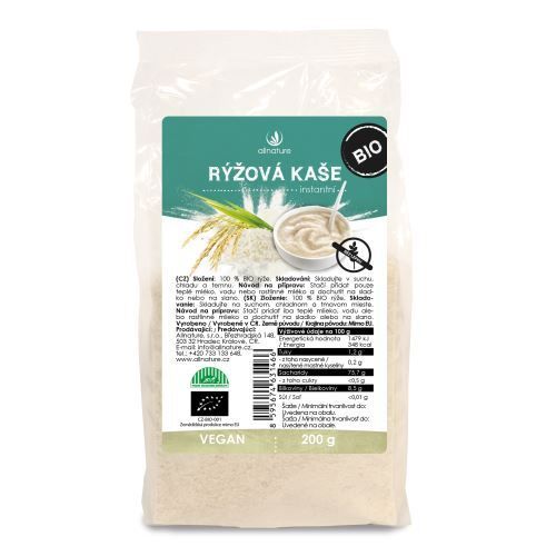 Allnature Ryžová kaša instantná BIO 200 g