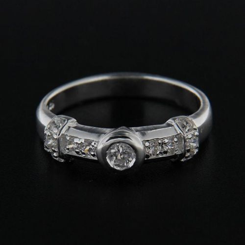 Strieborný prsteň 14313