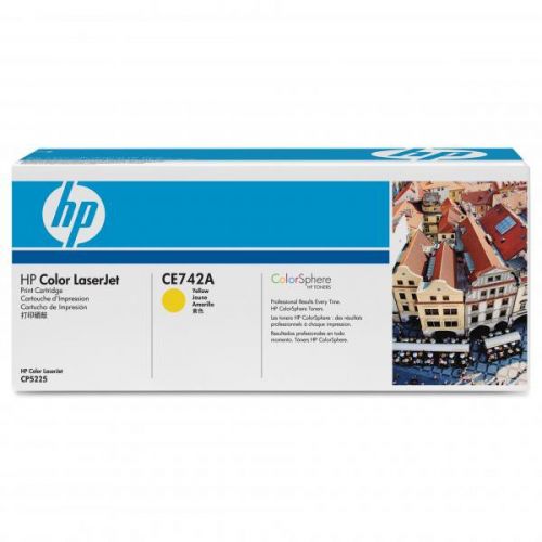 HP originál toner CE742A, yellow, 7300str., HP 307A, HP Color LaserJet CP5225