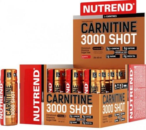 NUTREND CARNITINE 3000 SHOT 20x60 ml jahoda