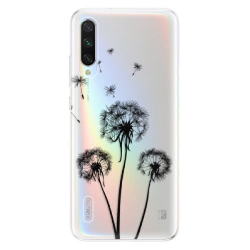Odolné silikónové puzdro iSaprio - Three Dandelions - black - Xiaomi Mi A3