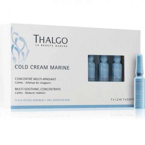 Thalgo Cold Cream Marine regeneračný koncentrát pre citlivú a podráždenú pleť 7x1,2 ml