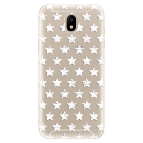 Odolné silikónové puzdro iSaprio - Stars Pattern - white - Samsung Galaxy J5 2017