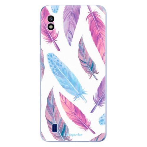 Odolné silikónové puzdro iSaprio - Feather Pattern 10 - Samsung Galaxy A10
