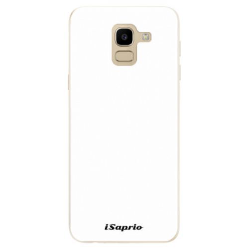 Odolné silikónové puzdro iSaprio - 4Pure - bílý - Samsung Galaxy J6