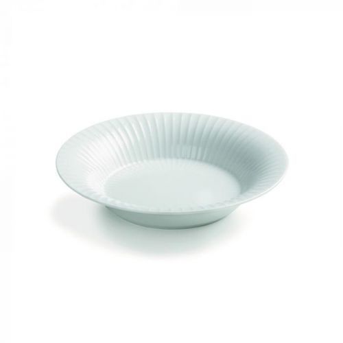 Biely porcelánový polievkový tanier Kähler Design Hammershoi, ⌀ 21 cm