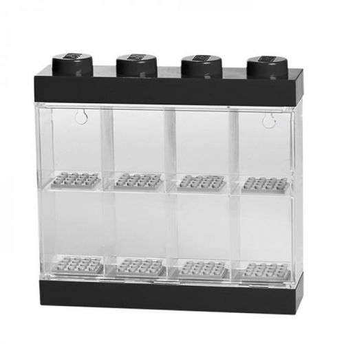 Čierno-biela zberateľská skrinka na 8 minifigúrok LEGO