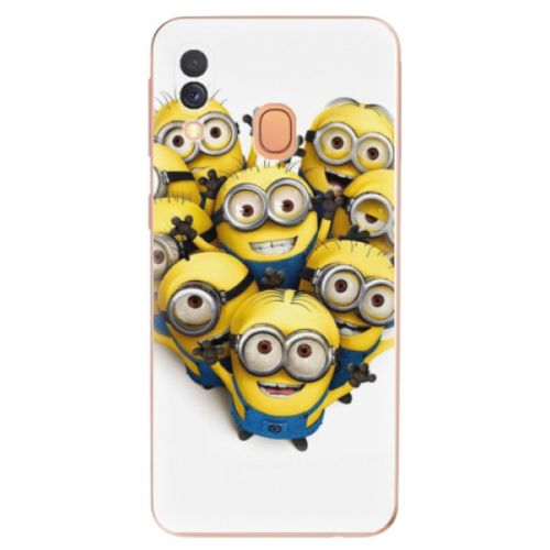 Odolné silikónové puzdro iSaprio - Mimons 01 - Samsung Galaxy A40