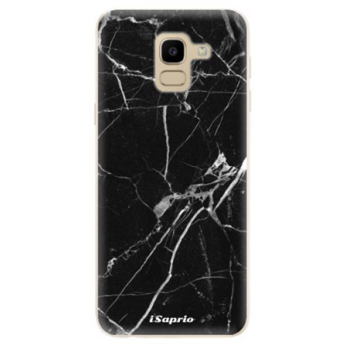 Odolné silikónové puzdro iSaprio - Black Marble 18 - Samsung Galaxy J6