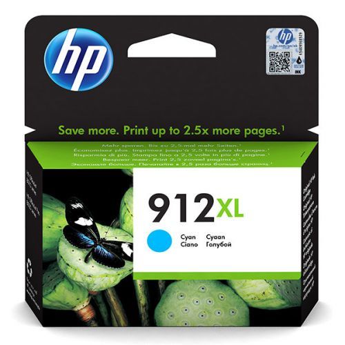 HP originál ink 3YL81AE, HP 912XL, cyan, 825str., high capacity, HP Officejet 8012, 8013, 8014, 8015 Officejet Pro 802