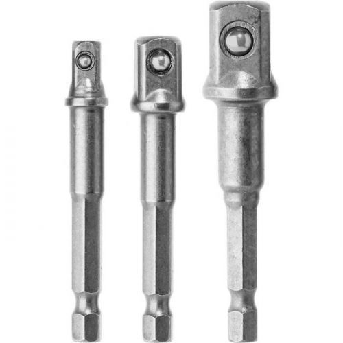 Redukcia na hlavice skrutkovače, sada 3 ks, Drel