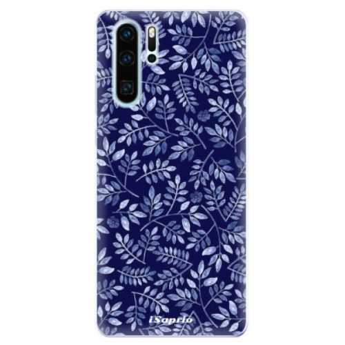 Odolné silikonové pouzdro iSaprio - Blue Leaves 05 - Huawei P30 Pro