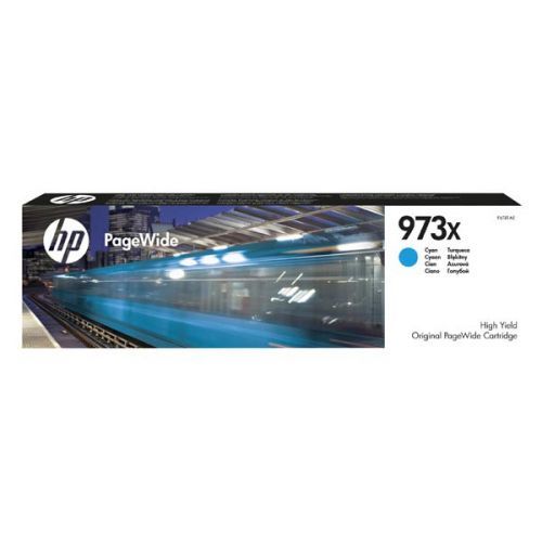 HP originál ink F6T81AE, HP 973X, cyan, 7000str., 82ml, HP PageWide Pro 452, Pro 477