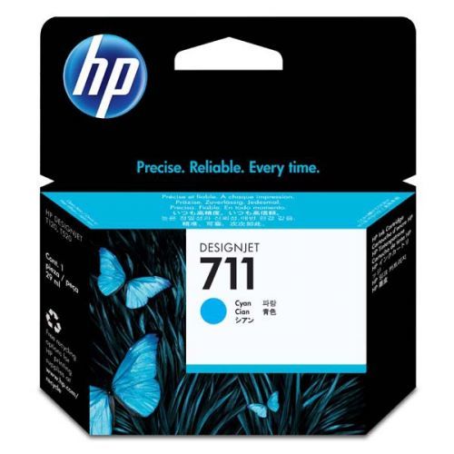 HP originál ink CZ130A, HP 711, cyan, 29ml, HP DesignJet T120, T520
