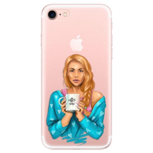 Odolné silikónové puzdro iSaprio - Coffe Now - Redhead - iPhone 7
