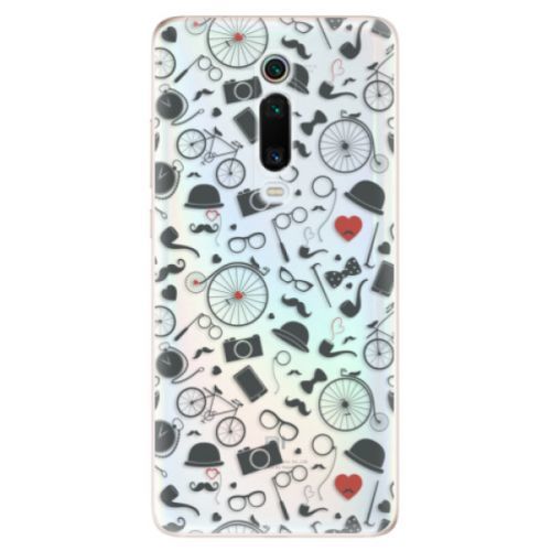 Odolné silikónové puzdro iSaprio - Vintage Pattern 01 - black - Xiaomi Mi 9T Pro